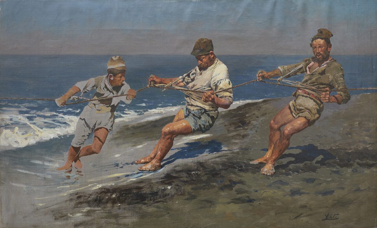Antonino Leto, Studio per La sciavica, 1885 circa