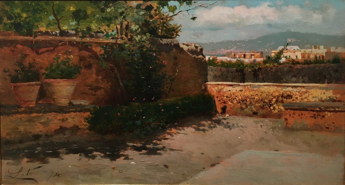 Antonino Leto, Terrazza a Portici, 1874