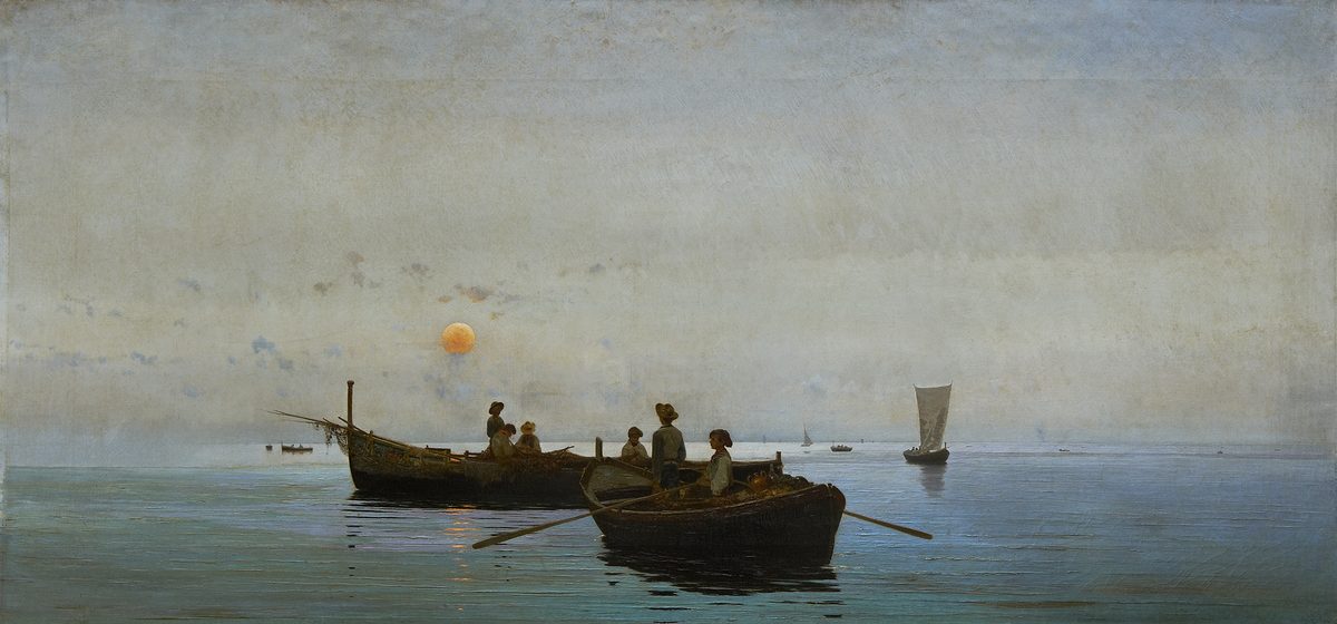 Francesco Lojacono, Dopo il tramonto, 1880
