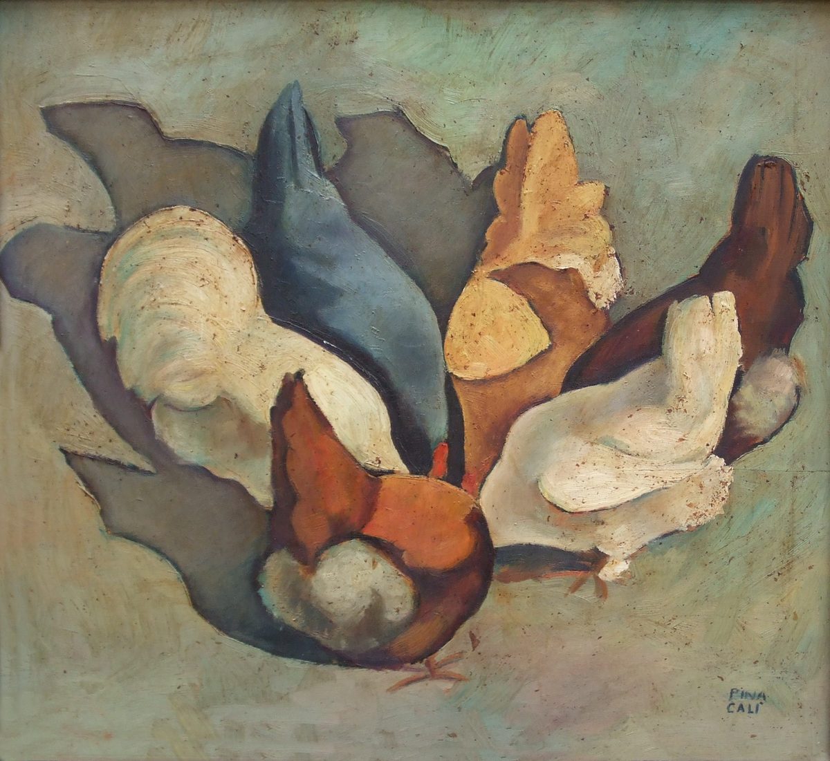 Pina Calì, Galline, 1930 circa