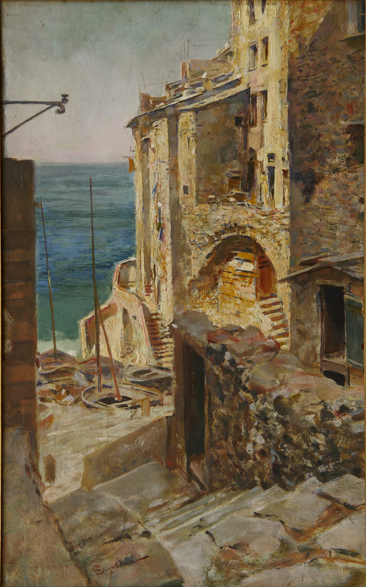 Telemaco Signorini, Scalo a Riomaggiore, 1890 circa